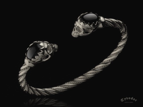 Cuff skull bracelet | SILVER 925 | TYVODAR