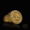 YGGDRASIL l Złoty sygnet  wikingów | Złoto 585 | TYVODAR 