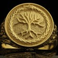 YGGDRASIL l Złoty sygnet  wikingów | Złoto 585 | TYVODAR 