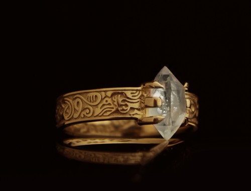 Nordycki Pierścionek Zaręczynowy  z diamentem | TYVODAR