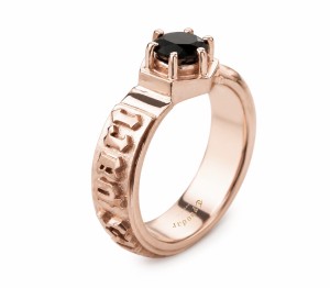 Black diamond engagement ring | TYVODAR