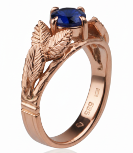 Sapphire slavic ring | TYVODAR