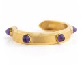 Amethyst Cuff bracelet | Gold Vermeil | TYVODAR