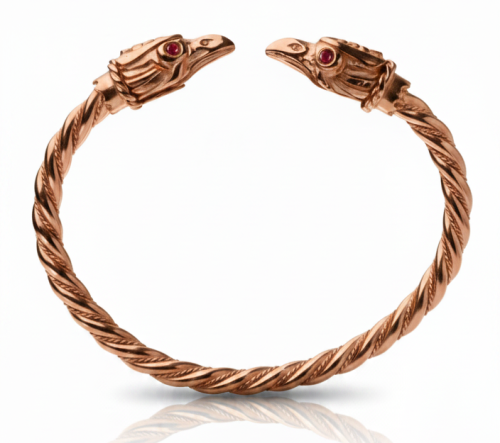 Huginn and Muninn bracelet | GOLD VERMEIL  |  TYVODAR