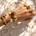 Gold 14 k cuff bracelet | TYVODAR