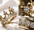 Diamond crown ring | Gold 14k | TYVODAR