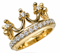 Diamond crown ring | Gold 14k | TYVODAR