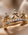 Diamond crown ring | Gold 14k | TYVODAR