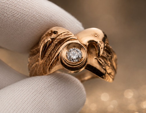 Corvus & Columba | Gothic engagement ring | TYVODAR