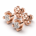  Gold Diamond-Studded Earrings | TYVODAR