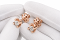  Gold Diamond-Studded Earrings | TYVODAR