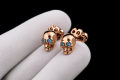 GOLD SKULL EARRINGS | GOLD 14K | TYVODAR