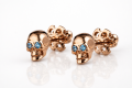 GOLD SKULL EARRINGS | GOLD 14K | TYVODAR