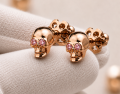 GOLD SKULL EARRINGS | GOLD 14K | TYVODAR