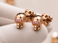 GOLD SKULL EARRINGS | GOLD 14K | TYVODAR