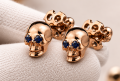 GOLD SKULL EARRINGS | GOLD 14K | TYVODAR