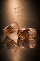GOLD FENRIR  |  Złote nordyckie obrączki wysadzane diamentami | Złoto 585 | TYVODAR