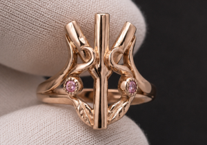 Gold Rune ring / GOLD 14 K / Rune ring / Fehu ring / Uruz ring / Thurisaz ring / Algiz ring / Othala ring / Tiwaz ring