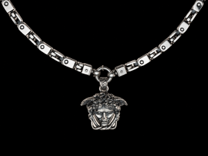 Biomechanical silver chain | MEDUSA PENDANT | TYVODAR