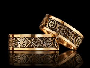 AUSEKLIS Slavic wedding rings | TYVODAR