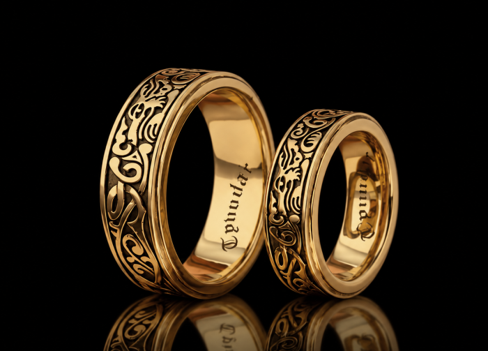 Nordic wedding band | TYVODAR