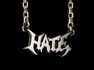 HATE / SREBRO 925 / - Naszyjnik z logiem zespołu HAT