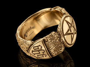 Gold 14k Pentagram ring | TYVODAR