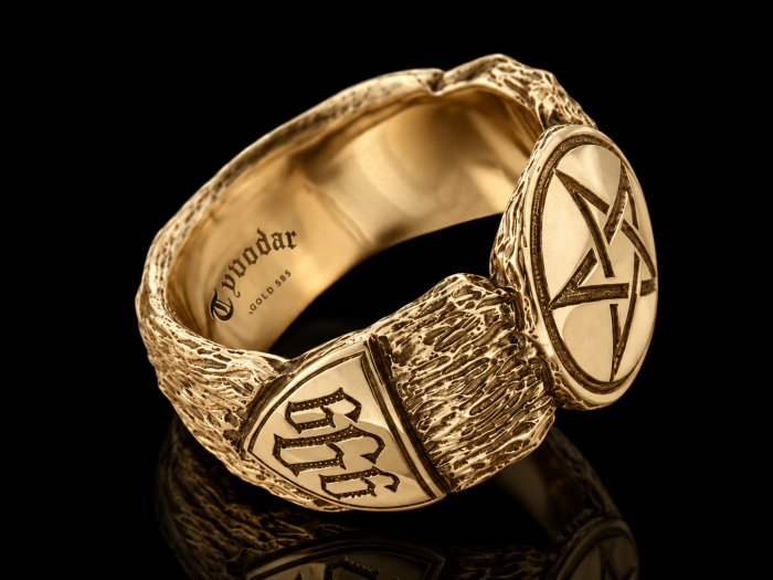 Gold 14k Pentagram ring | TYVODAR