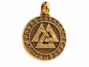 VALKNUT | Złoty nordycki wisiorek | TYVODAR