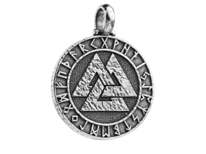 VALKNUT | Srebrny nordycki wisiorek | TYVODA