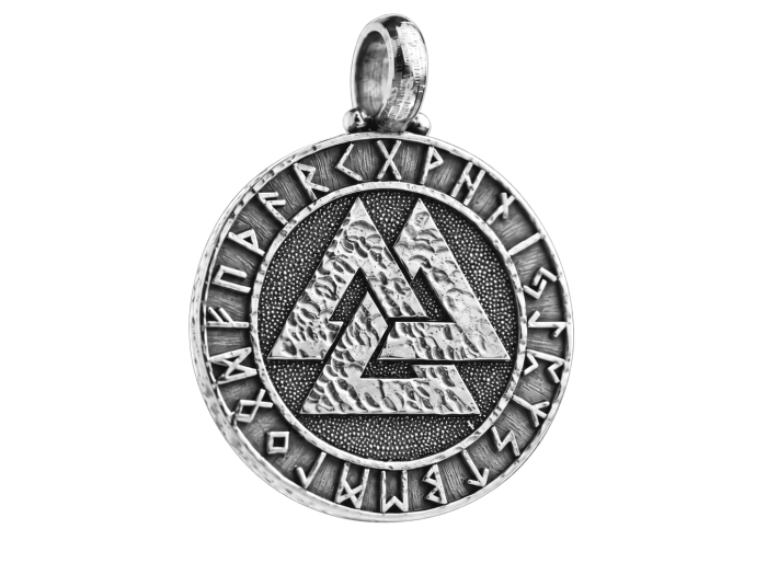 VALKNUT | Srebrny nordycki wisiorek | TYVODA