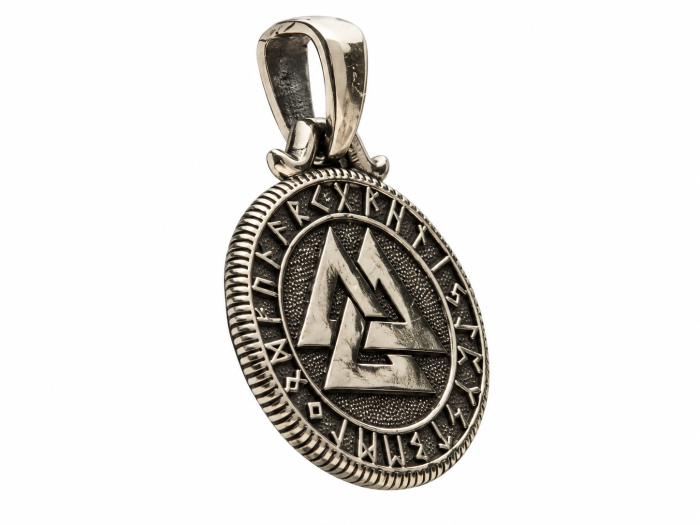 VALKNUT | Srebrny nordycki wisiorek | TYVODAR