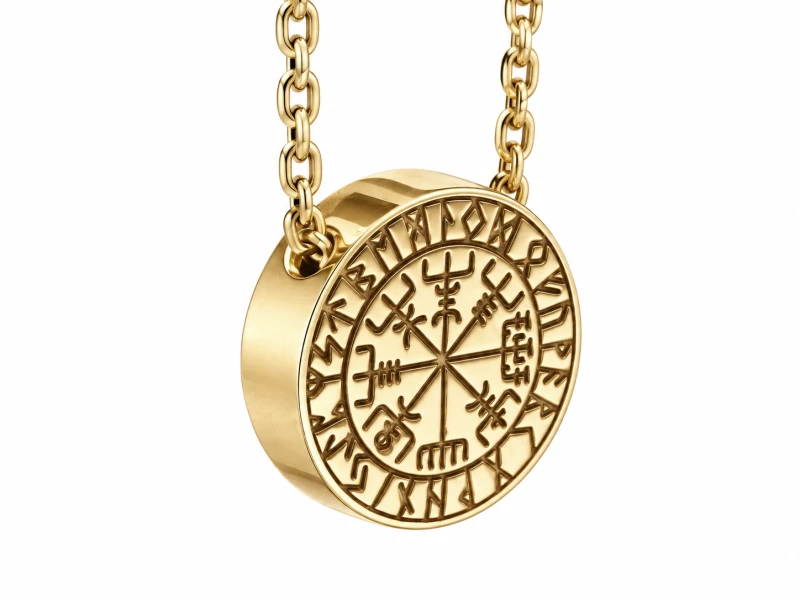 VEGVISIR | NASZYJNIK Z KOMPASEM WIKINGÓW | TYVODAR