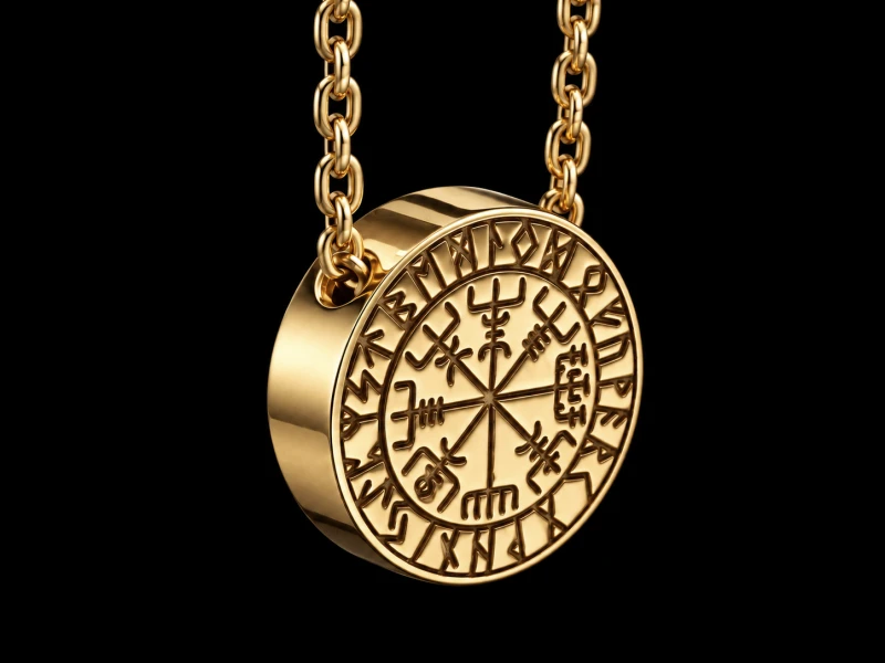 VEGVISIR | NASZYJNIK Z KOMPASEM WIKINGÓW | TYVODAR