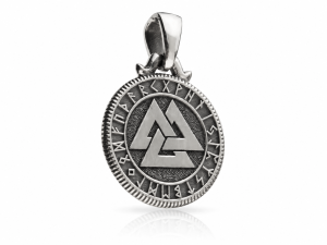 VALKNUT | Srebrny nordycki wisiorek | TYVODAR