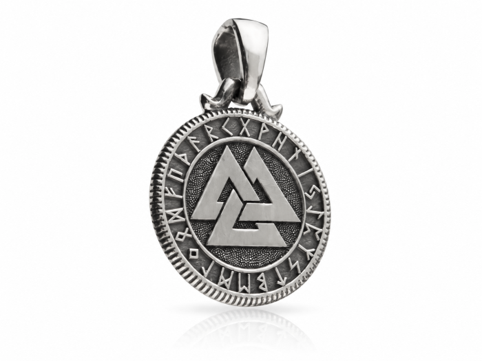 VALKNUT | Srebrny nordycki wisiorek | TYVODAR