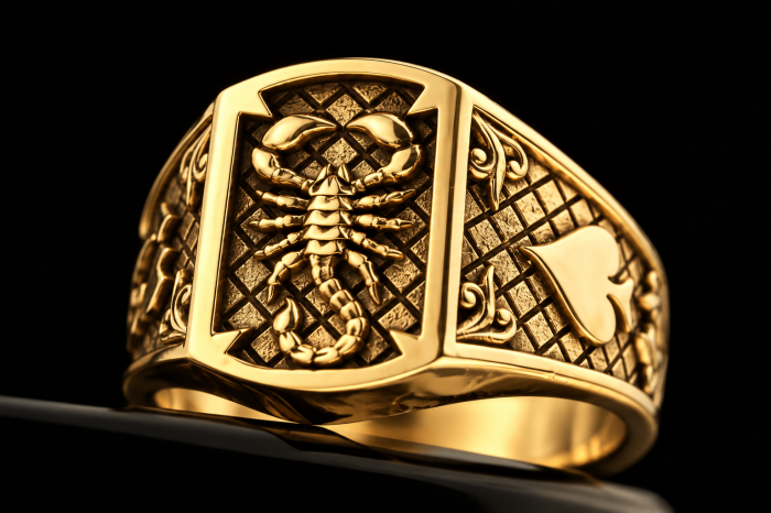 Argentum Scorpius | Scorpion Signet Ring | Gold 14k | TYVODAR