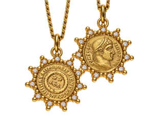Gold coin necklace | TYVODAR