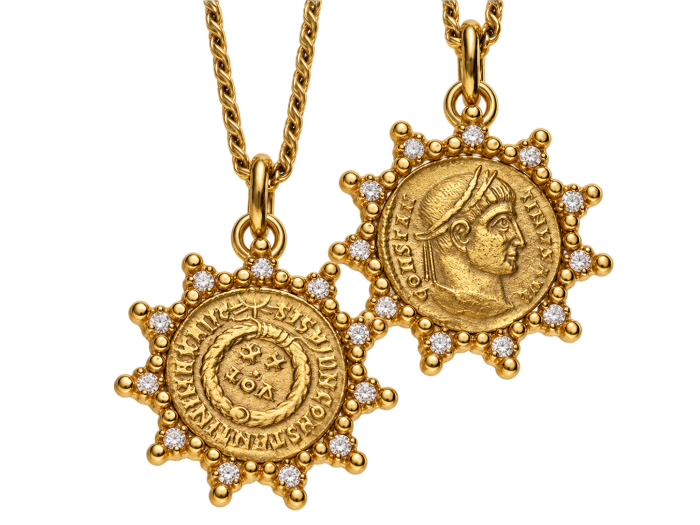 Gold coin necklace | TYVODAR