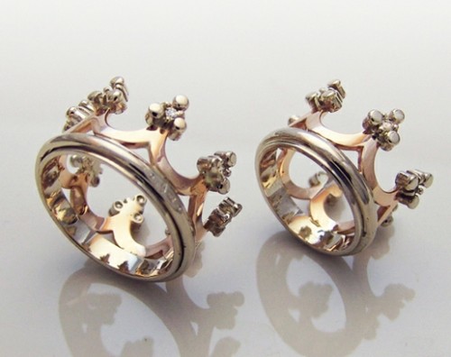 Crown wedding rings | TYVODAR 