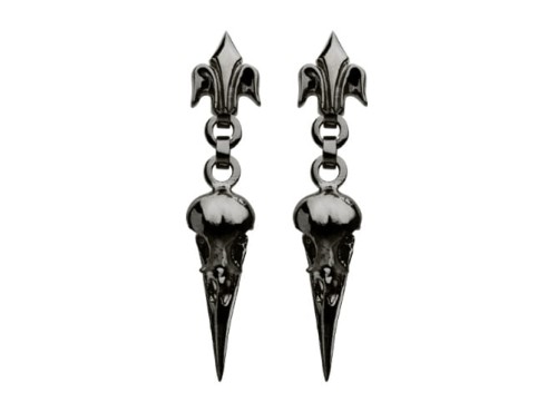 Kolczyki z czaszkami kruków | TYVODAR