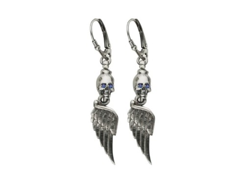 Kolczyki ze skrzydełkami i czaszkami  | TYVODAR