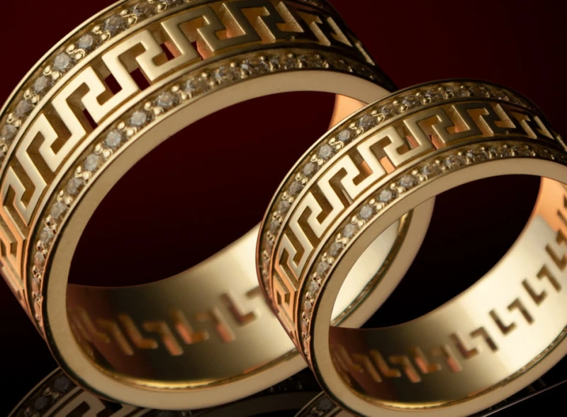 GREEK WEDDING BAND SET | GOLD 14K | 200 DIAMONDS | TYVODAR®‎_v1.jpg