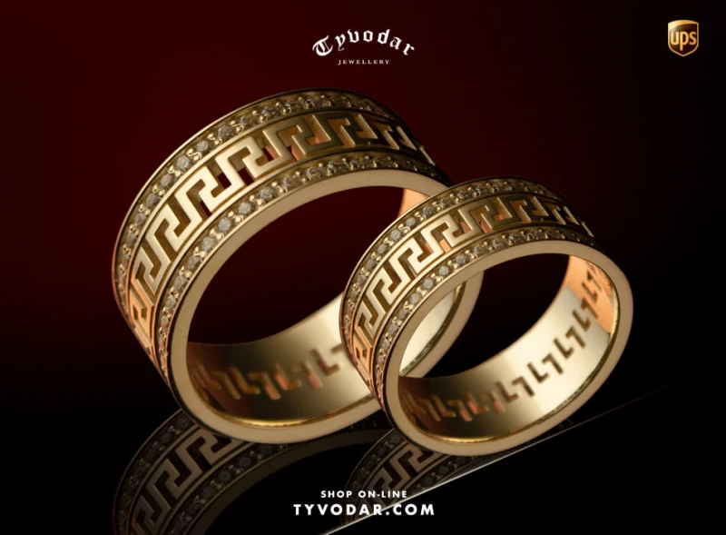 GREEK WEDDING BAND SET | GOLD 14K | 200 DIAMONDS | TYVODAR®‎_v2.jpg