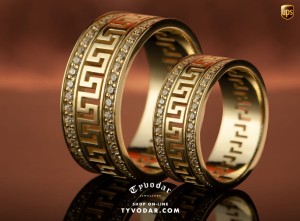 GREEK WEDDING BAND SET | GOLD 14K | 200 DIAMONDS | TYVODAR®‎_v3.jpg
