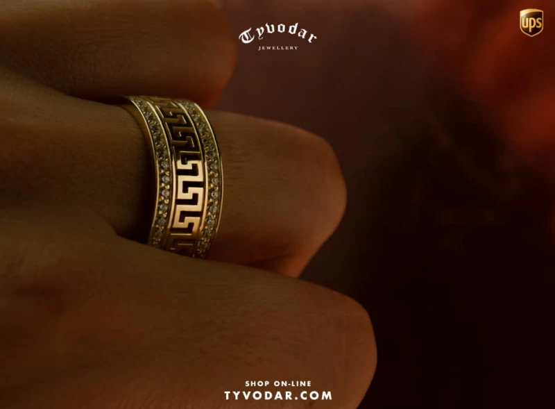 GREEK WEDDING BAND SET | GOLD 14K | 200 DIAMONDS | TYVODAR®‎_v5.jpg