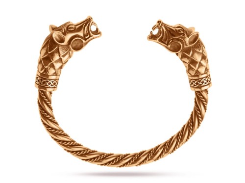 WIKIŃSKA BRANSOLETKA Z WILCZYMI GŁOWAMI | TYVODAR