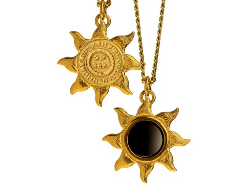 Młode Słońce - Słowiański naszyjnik z onyksem  | TYVODAR 