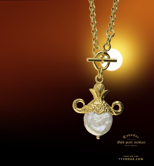 Gold Pearl Necklace | TYVODAR_ 7.jpg