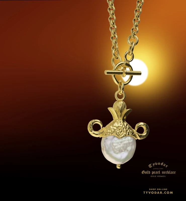 Gold Pearl Necklace | TYVODAR_ 7.jpg